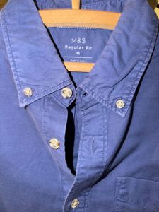 Men's Blue Button-Down Shirt