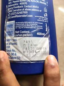 Nivea Nourishing Body Milk