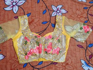 Floral Sequin Lehenga Choli Set