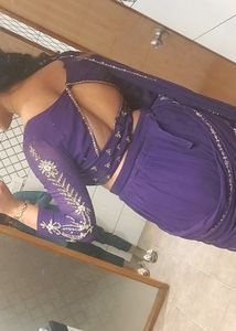 Purple Ready To Wear Georgette Heavy Saree