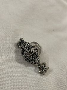 Unique Oxidized adjustable Silver Ring