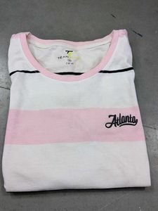 Striped 'Atlanta' Graphic Tee