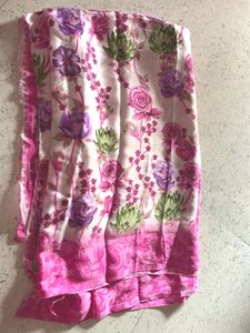 Beautiful Pink Floral Saree