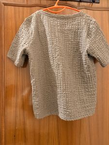 Textured Short Sleeve Top