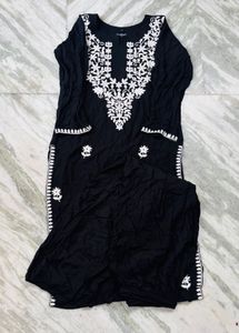 black embroidery