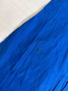 Blue &amp; Black Kurta with Lace Detail