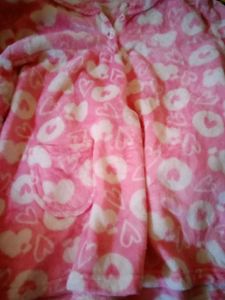 Cute Pink fur Pajama Set