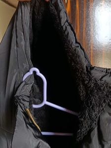 Black Winter Jacket with Fur Lining
