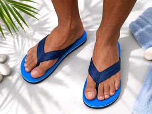 Men's Blue Flip Flops