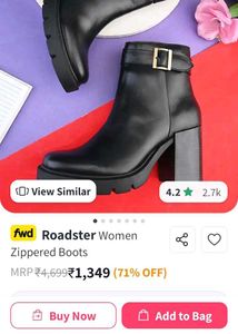 Chic Black Buckle Ankle Boots