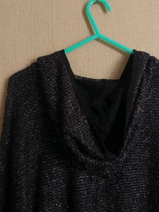 Sparkly Knit Zip-Up Hoodie