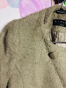 Stylish Textured Double-Breasted Coat