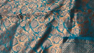 Elegant Blue Silk Saree with Blouse