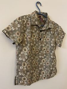 Floral Print Short Sleeve Shirt