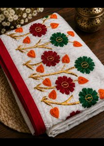 Phoolwari Embroidered Saree