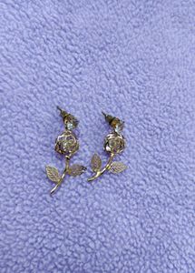 Rose Flower Drop Earrings