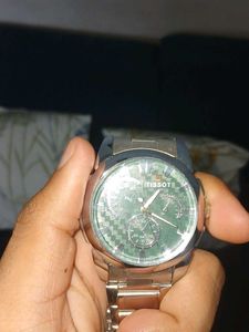 Tissot  luxury Green Dial Chronograph Watch