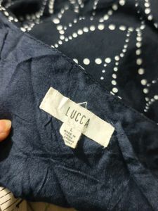2429. Navy Blue Printed Romper