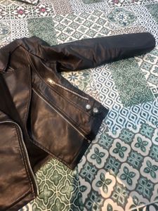 Women's Black Faux Leather Jacket