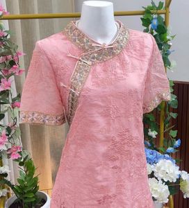🌸Cheongsam style baby pink Dress🌸