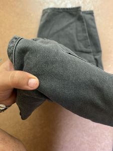 Grey Wide Leg Jeans