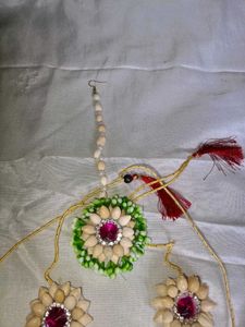 Floral Jewellery Set for Haldi/Mehendi/ baby showe