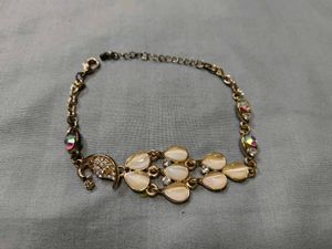 Elegant Bracelet with Peacock Charm