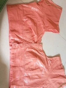 Beautiful Peach Ethnic Blouse