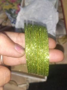 sparkle golden bangles