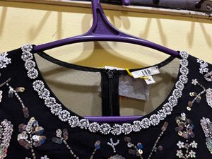 *PRICE DROP*AND Black Floral Straight Gown Size XL