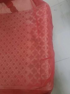 Vibrant Red Dress Material for Custom Outfits