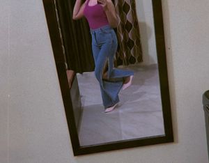 Side Slit Denim Jeans
