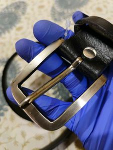 Classic Black Leather Belt