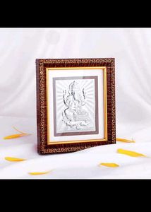 price drop 📉Real Silver Ganpati Photo Frame