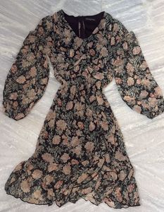 Chic Floral Print Dress