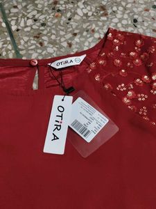 Stunning maroon Embellished top