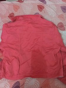 Coral Denim Jacket