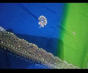 Blue and Green Ombre Dupatta