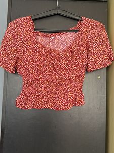 ✨✨SALE✨✨Rust Cinched Top