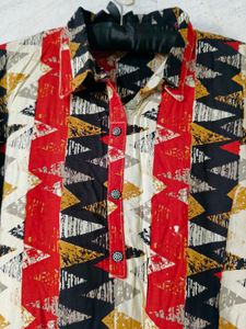 Patterned Shirt Kurta