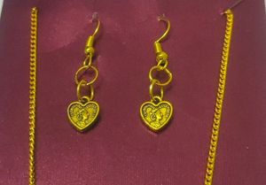 Chain Pendant And Earrings Set