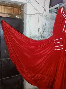 red heavy party' wear gown