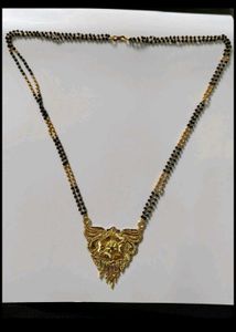 Exquisite Gold Tone Mangalsutra Pendant