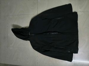 Men's Black Hooded Jacket