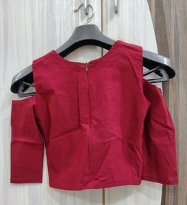 Marron Crop Top