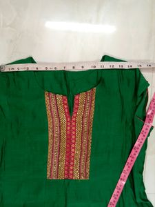 Stunning Green Color Flared Kurta.