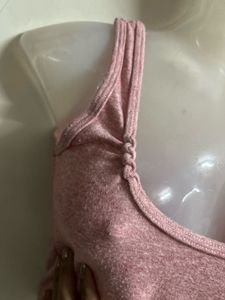 Pink Cropped Tank Top