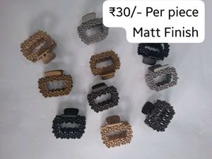 Beaded Hair Claw Clips