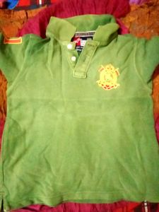 Green Bare Denim Shirt