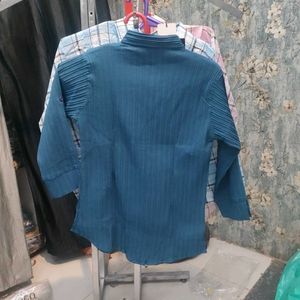 Zara Blue Button-Down Shirt